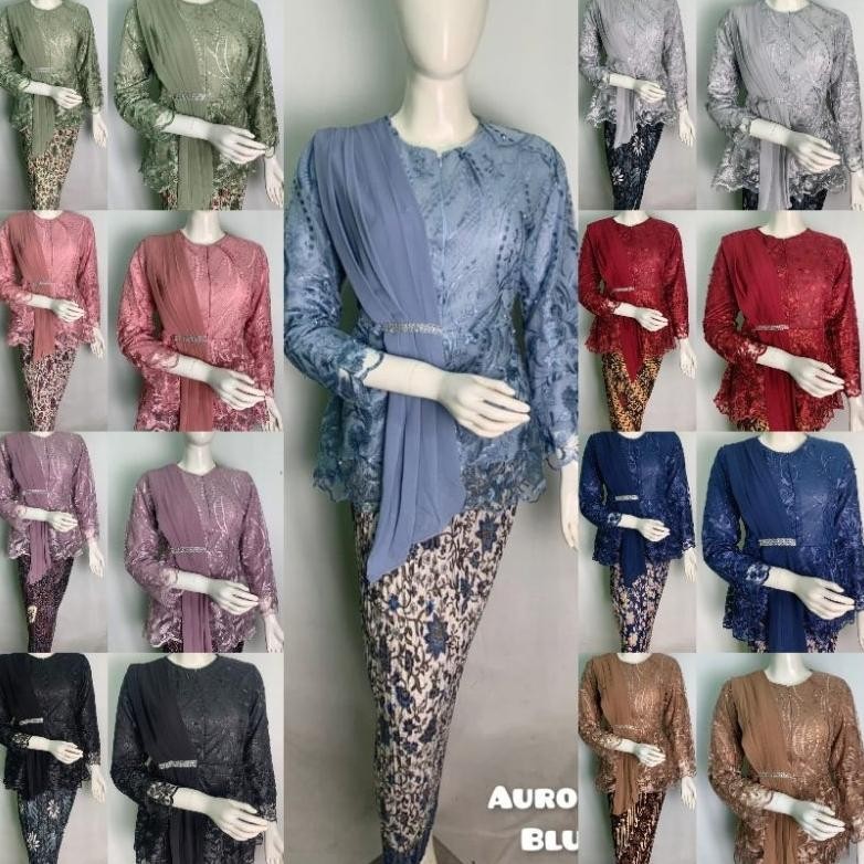 GHJ ONE SET KEBAYA AURORA SELENDANG AUREL REALPICT TERLARIS - SET KEBAYA MODERN - SET KEBAYA WISUDA 