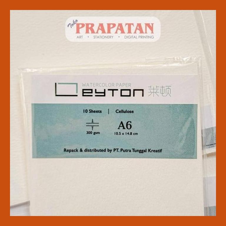 

[ PERALATAN LUKIS / GAMBAR ] LEYTON WATERCOLOR PAPER CELLULOSE 300GSM A6/A5/A4 PACKING AMAN