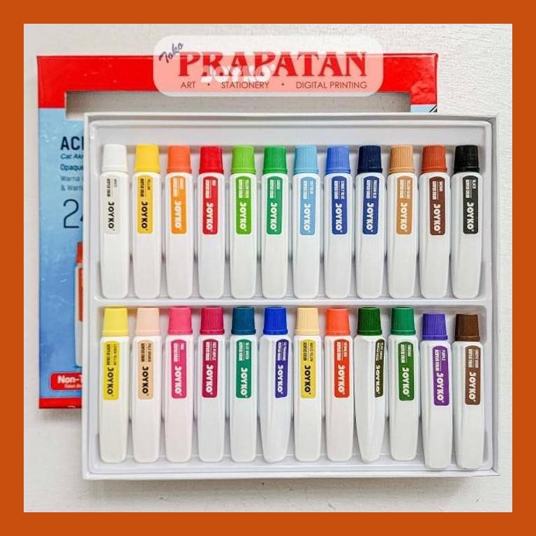 

[ PERALATAN LUKIS / GAMBAR ] CAT AKRILIK SET JOYKO 24X12ML | JOYKO ACRYLIC SET GOOD QUALITY