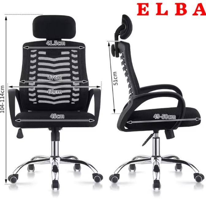 Kursi Kantor / Kursi Jaring / Kursi Direktur Kaki Chrome Original Dan Terpercaya