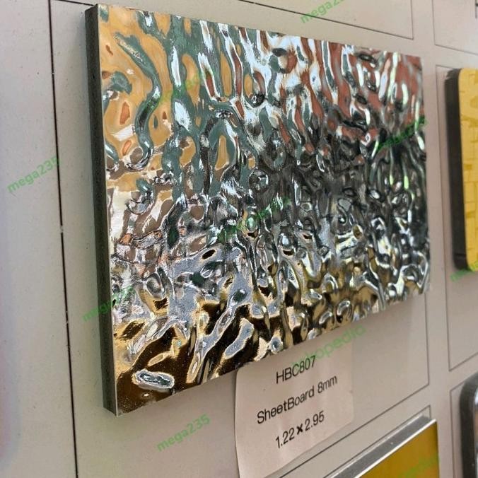 Pvc Sheet Board 8Mm Wallpanel Silver Pvc Panel Original Dan Terpercaya