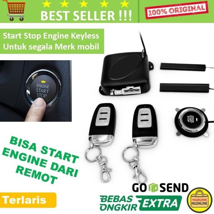 TOMBOL START STOP ENGINE KEYLESS MOBIL - AVANZA CALYA AGYA BRIO KIJANG ORIGINAL DAN TERPERCAYA