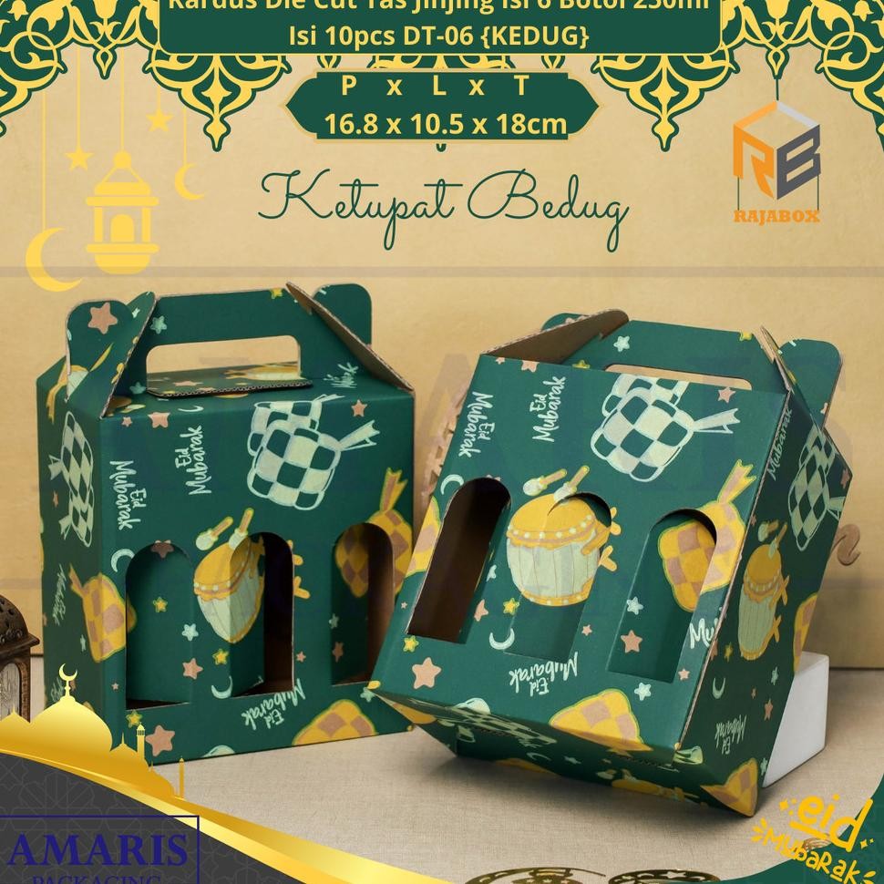 

Dt06 Ardu Die Cut Ta Jinjing Botol 250Ml 6 Ii 10 Pc