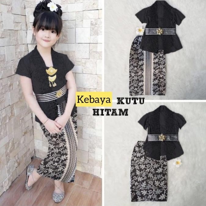 Baju Kebaya Anak Perempuan Pakaian Adat Tradisional Bali Jawa Set KAM