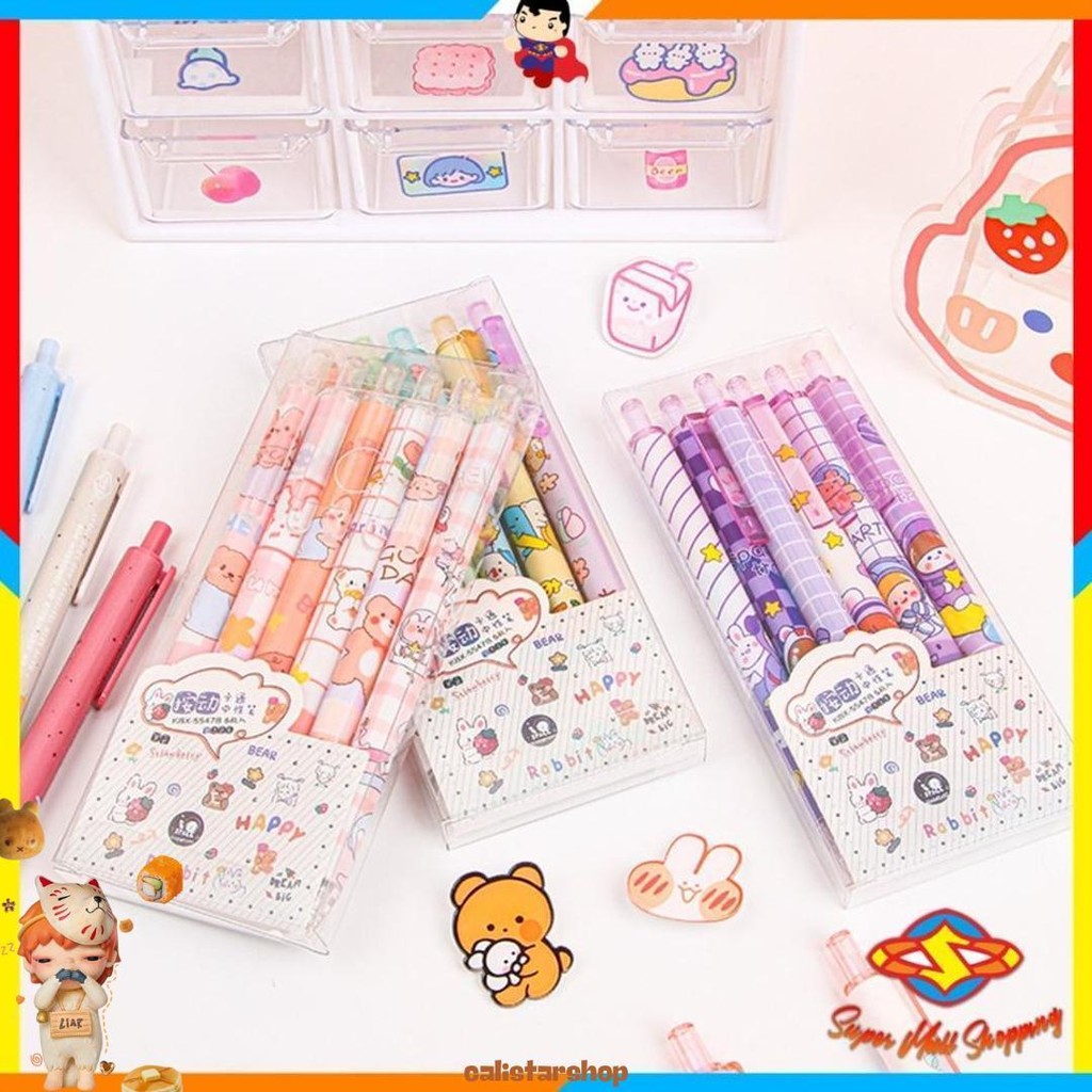 

Sms Pulpen Gel 0.5Mm 6Pcs Pen Bolpoin Tinta Gel Cair Model Cetekan Isi12 Pcs Pena Aesthetic Edition Karakter Kartun Lucu Sale