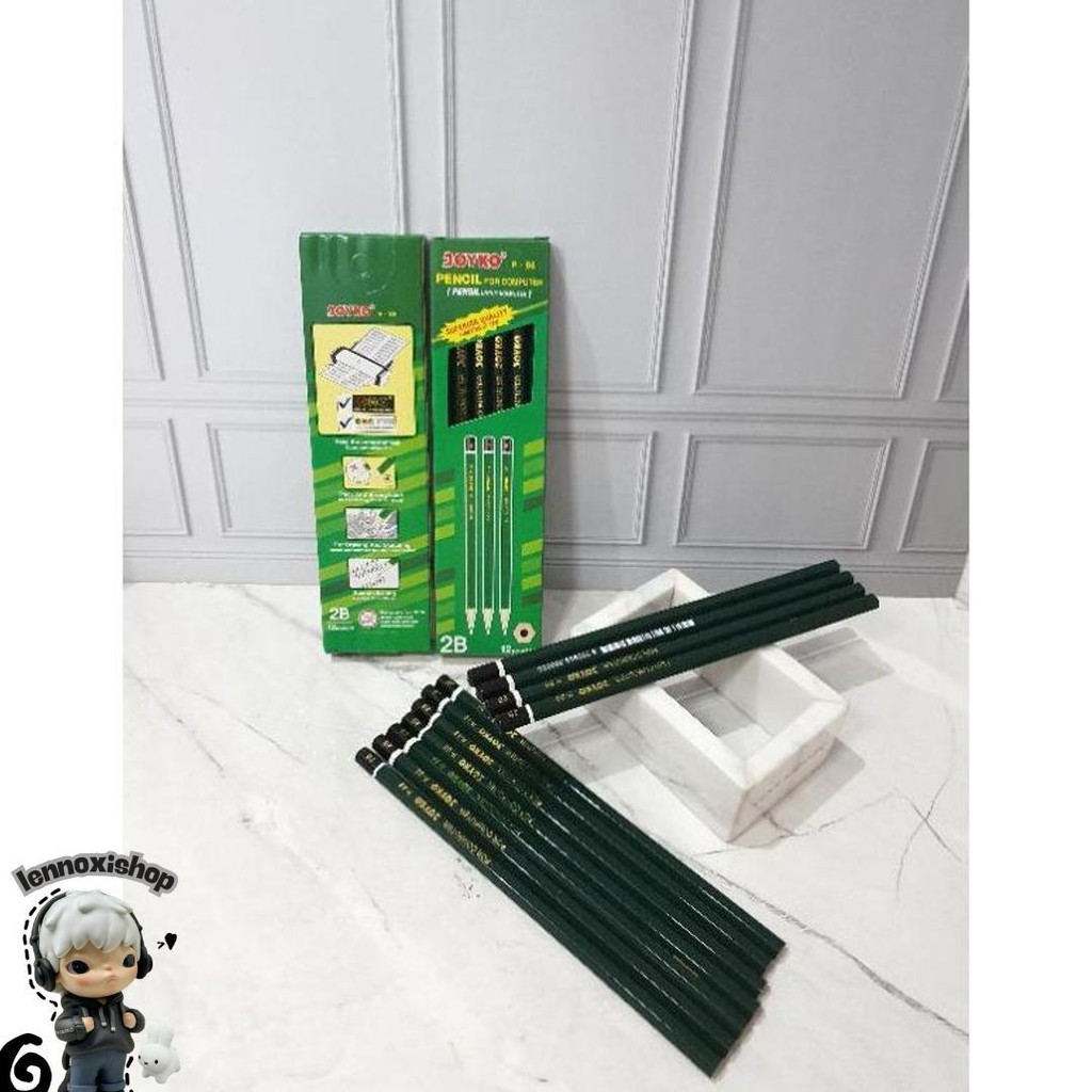 

(12Pc) Pensil Joyko 2B / Pensil 2B/2B Pencil Murah