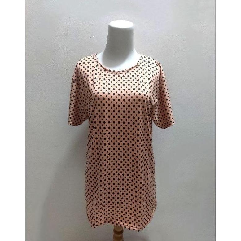 er-90 Kaos Jumbo Motif Bunga Lengan Pendek Wanita Original