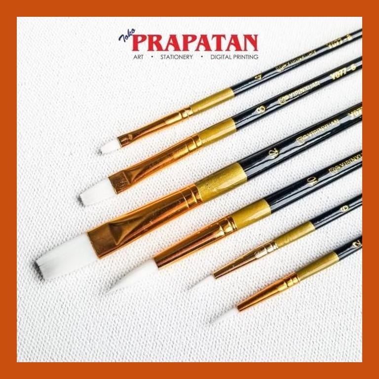 

[ PERALATAN LUKIS / GAMBAR ] KUAS LUKIS YIPINXUAN SET 6 PCS / PAINTING BRUSH SET SIAP KIRIM