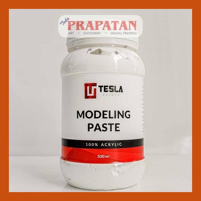 

[ PERALATAN LUKIS / GAMBAR ] TESLA MODELLING PASTE 500ML | MEDIUM CAT AKRILIK PACKING AMAN