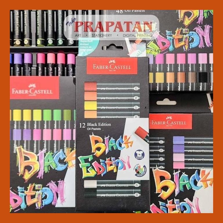 

[ PERALATAN LUKIS / GAMBAR ] FABER CASTELL OIL PASTEL BLACK EDITION | CRAYON MINYAK PACKING AMAN