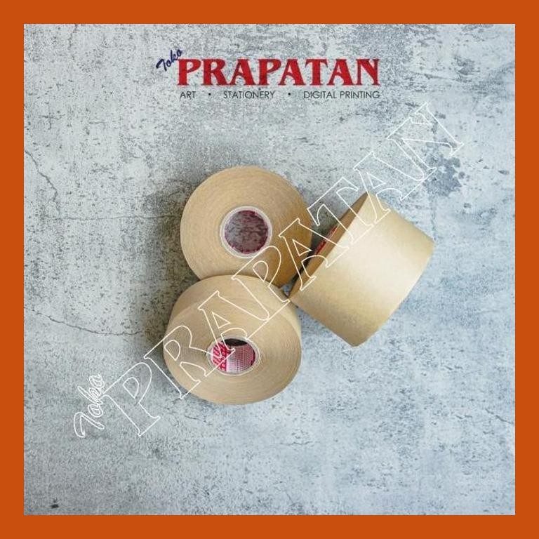 

[ PERALATAN LUKIS / GAMBAR ] G TAPE GUMMED TAPE / LAKBAN AIR 70 MM GOOD QUALITY