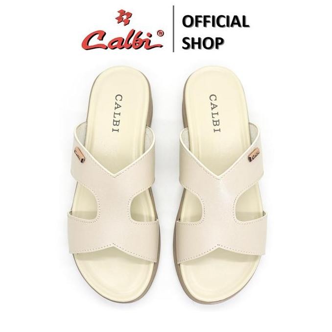 Sandal Wanita Remaja Kekinian Terbaru 2025 Sn 479 Sandal Platform Perempuan Slip-On 4Cm Motif Simple