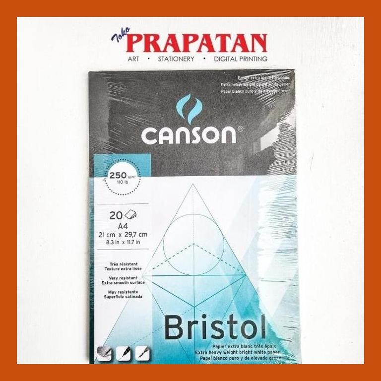 

[ PERALATAN LUKIS / GAMBAR ] CANSON BRISTOL EXTRA HEAVY WEIGHT BRIGHT WHITE PAPER PAD PACKING AMAN