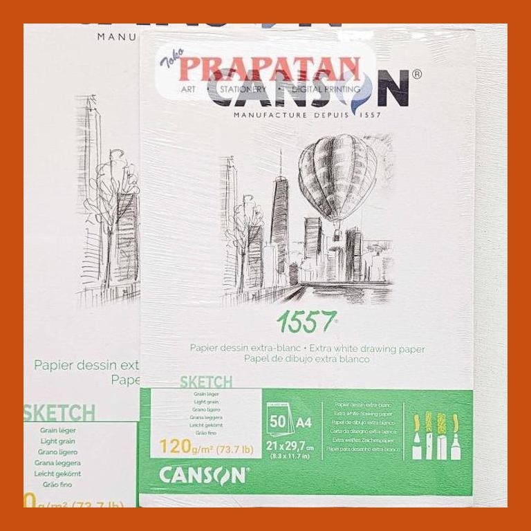 

[ PERALATAN LUKIS / GAMBAR ] CANSON SKETCHBOOK 1557 DRAWING PAPER 120GSM | BUKU GAMBAR GOOD QUALITY