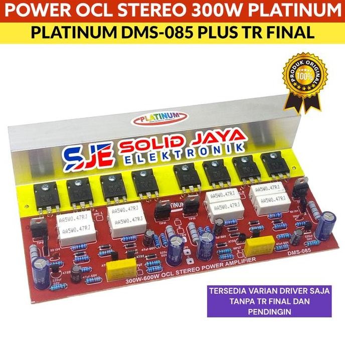 KIT POWER AMPLIFIER OCL STEREO 300W DMS-085 DMS 085 TRANSISTOR MOSPEC 300 WATT W FINAL - KIT DRIVER 
