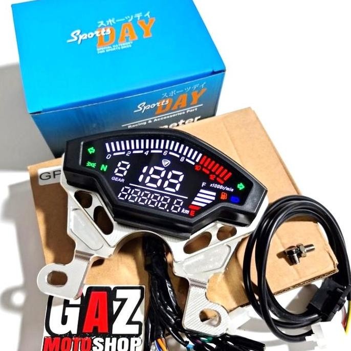Spidometer Gpx Digital Import Merk Day Set Pangkon Cnc Import Dudukan Speedometer Spido Universal Cb