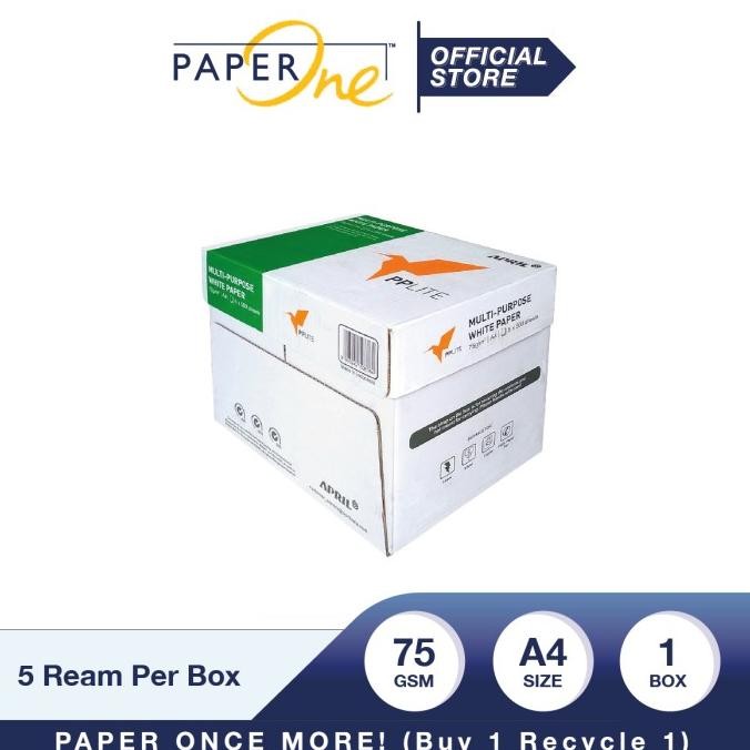 

PP Lite Kertas A4 75gr Copier 1 Box (2500 lembar) Kertas HVS