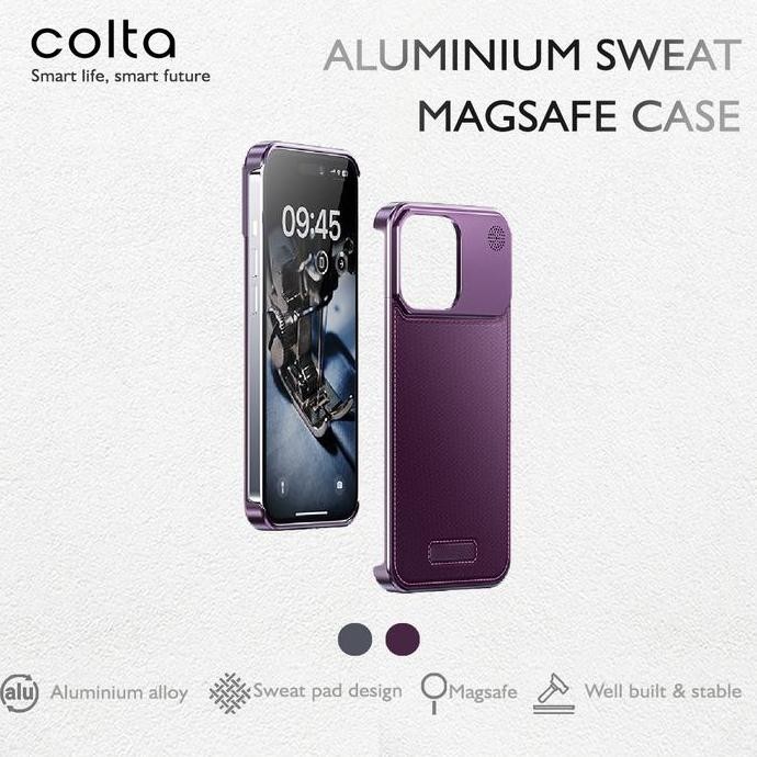 Promo Colta Aluminium Sweat Magsafe Phone Case Casing Hp Iphone Wireless Charger Powerbank