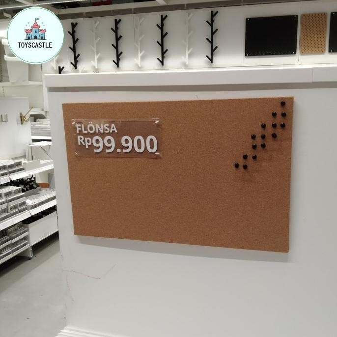 

TERLARIS - Papan memo mading papan tusuk pengumuman cork board 33x 52 cm