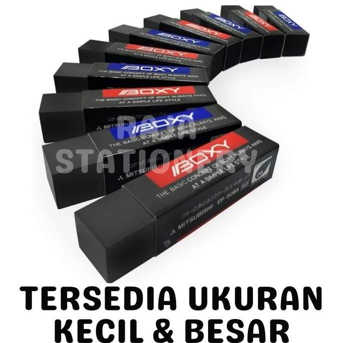 

BEBAS ONGKIR - BOXY ERASER PENGHAPUS BOXY KECIL BESAR EP-60BX EP-100BX HITAM [BOX]