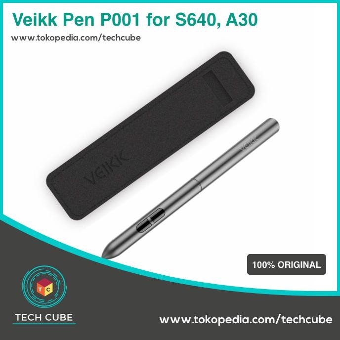 Murah Veikk P001 Digital Drawing Pen Stylus For Veikk S640 Veikk A30
