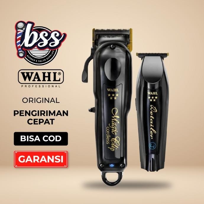 NEW Wahl 5 Star Midnight Black Barber Combo - Clipper, Trimmer, Alat Cukur Rambut Profesional/ Wahl 