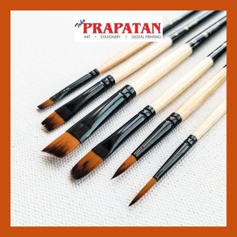 

[ PERALATAN LUKIS / GAMBAR ] KUAS LUKIS V-TEC SET 6 PCS A520/6 / V-TEC PAINT BRUSH COD