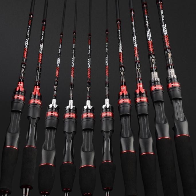 BEBAS ONGKIR - Rod Kastking Max Steel BaitCasting Spinning Joran Pancing 2pcs Ujung