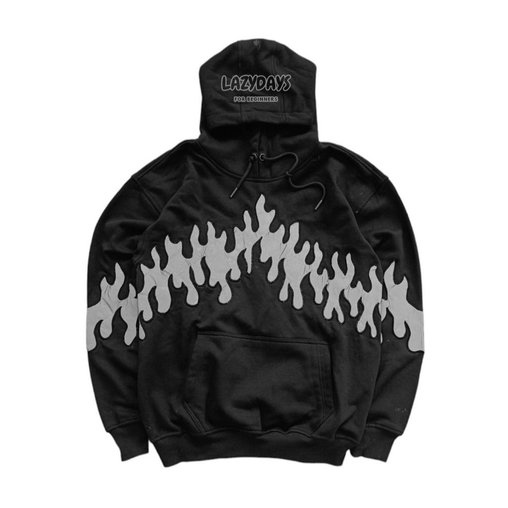 (LFB REWORKED) THE REFLECTIVE DOUBLE FLAME HOODIE