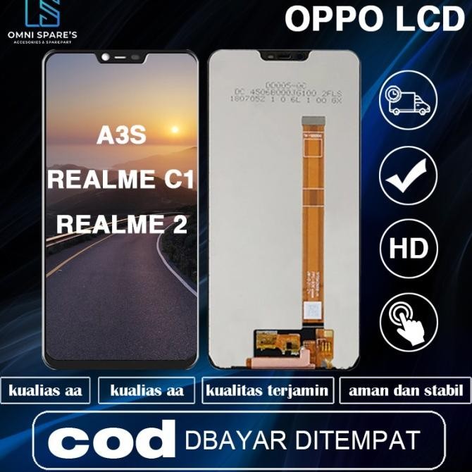 TERBARU - ORI LCD + TOUCHSCREEN OPPO A3S/A5 ORIGINAL