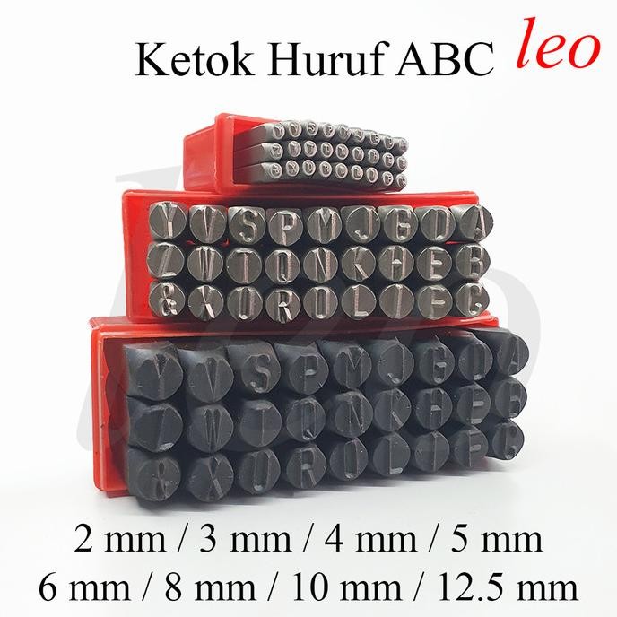 

TERLARIS - Letter Punch 2/3/4/5/6/8/10/12.5 mm Ketok Huruf abjad Reverse Stamp
