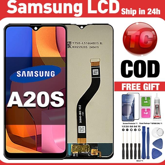 TERLARIS - Original Lcd SAMSUNG A20S fullset ori asli Layar hp touchscreen Sentuh Versi Tinggi COD