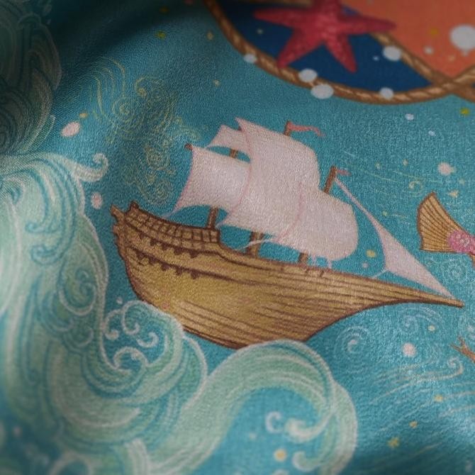 Siren Illustrated Scarf