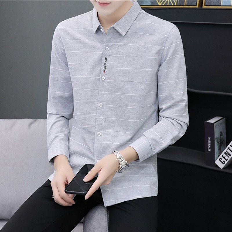 Kemeja Pria Lengan Panjang Printed | Jaket Kemeja Stylish & Multifungsi (Tampil Keren)​