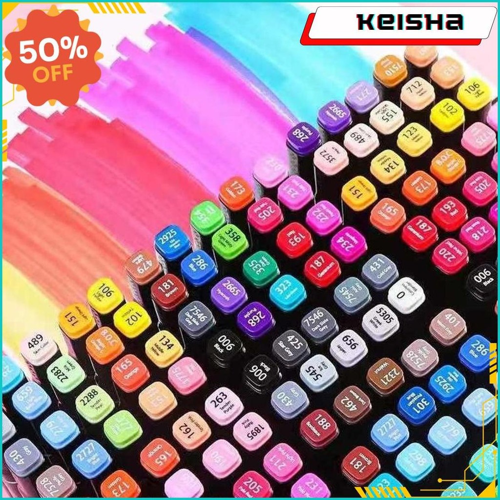 

Estation - Spidol Warna Warni 1 Set Sketch Marker 2 Tip Touch Marker 48/60/80 Warna Bisa Cod