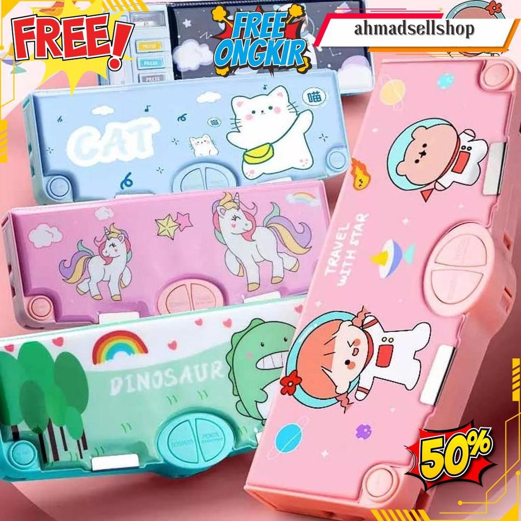 

Kotak Pensil Karakter Anti Air Dengan 5 Karakter Berbeda Termurah Banget
