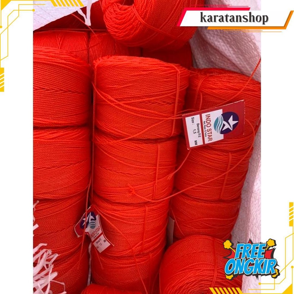 

Tali Tambang Kecil 1,5 Mm / Tambang Pe 1,5 Mm Murah +-209 Meter Bisa Cod