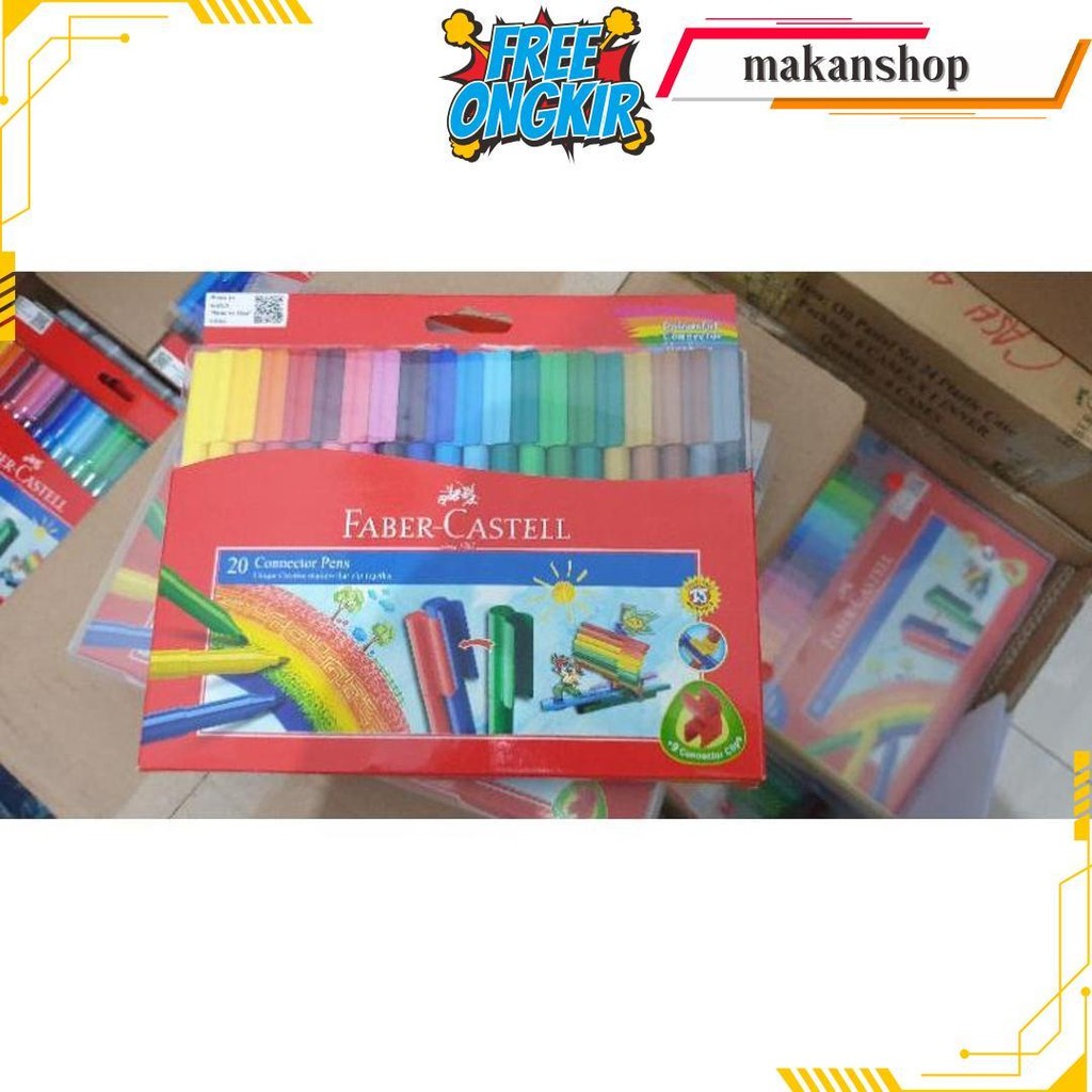

Faber Castell Connector Pen 10 , 20 , 30 , 50 , 60 Spidol Warna Original Produk