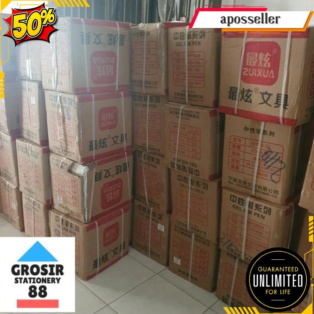 

Bolpen Zuixua New Jell Apel 0.4 Mm Hy1020 (1 Lusin) Bisa Cod