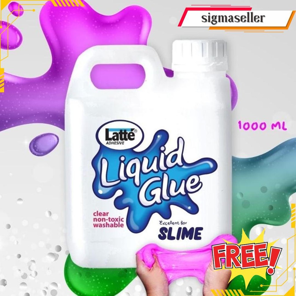 

Lem Slime / Latte Liquid Glue / Povinal / 1000Ml Gratis Ongkir