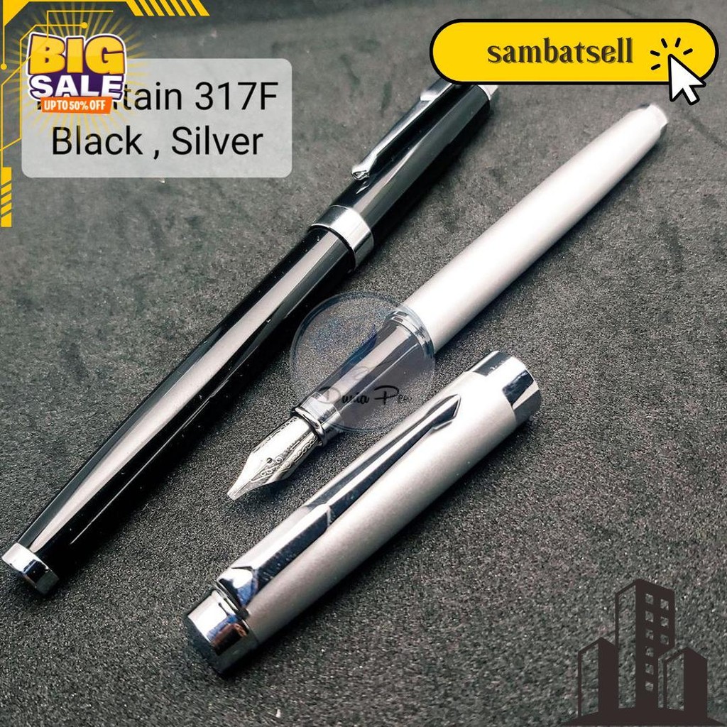 

Fountain Pen Metal 317F Broad Nib, Mata Kasar 1,5Mm Pena Kaligrafi Menulis Indah Calligraph Bisa Cod