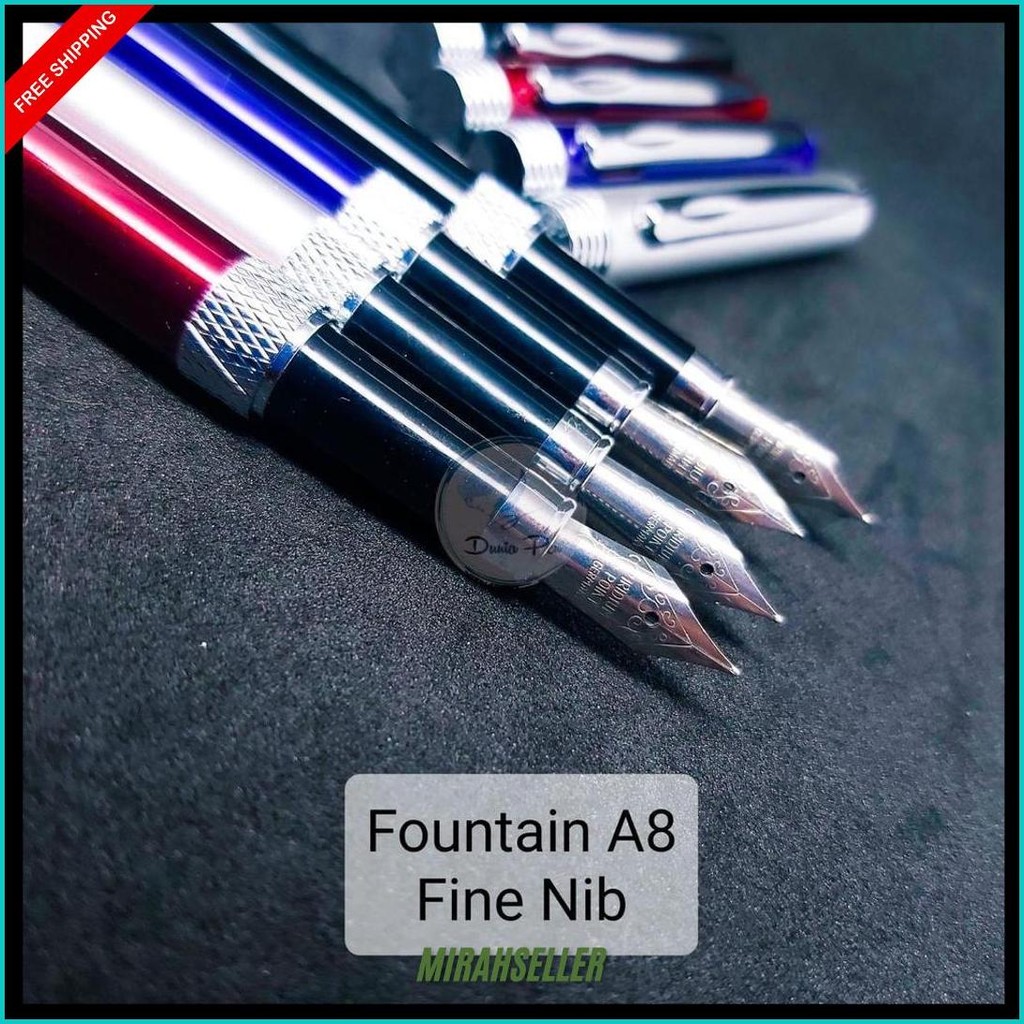 

Fountain Pen Fh A8 Fine Nib, Pena Tinta Mata Halus 0.3Mm Metal Nib Bahan Metal Bisa Grafir Termurah Banget