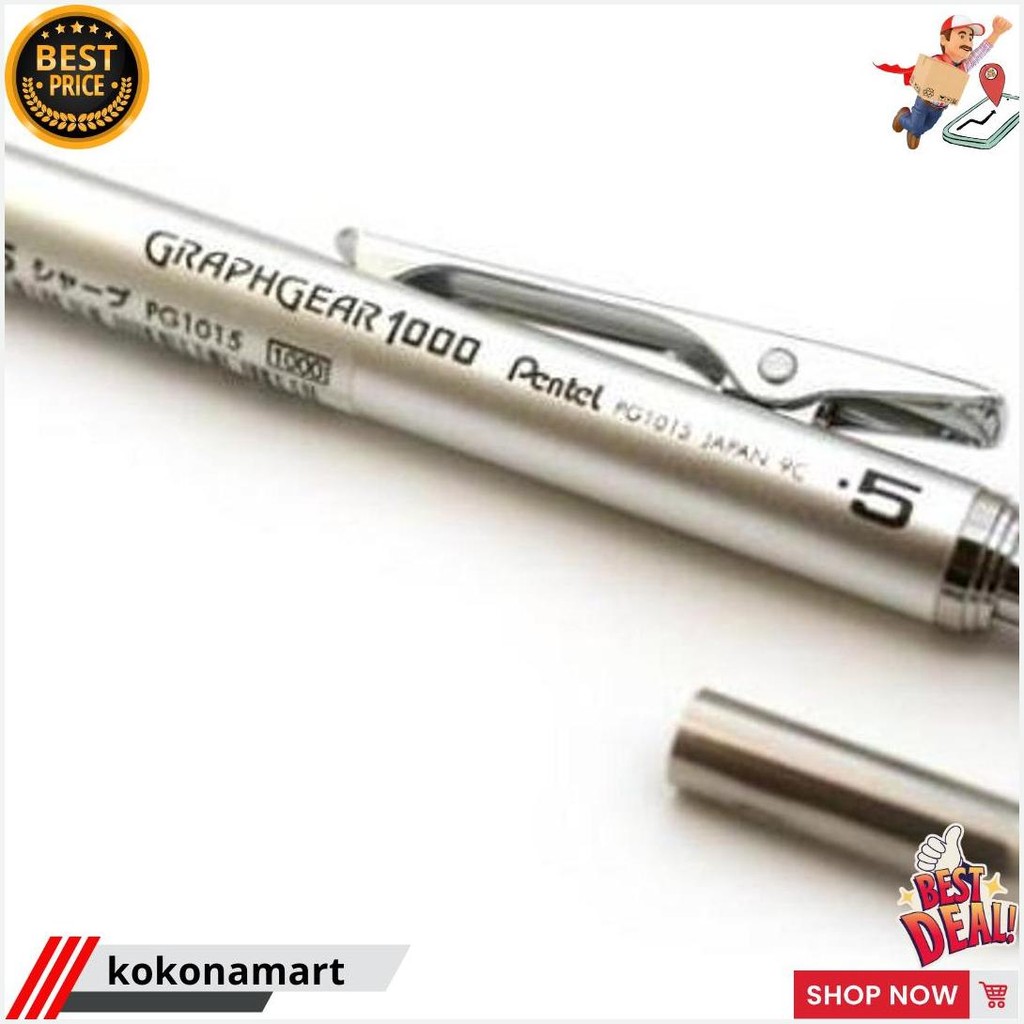 

Pentel Graph Gear 1000 Pencil, Mutiara Drafting Berkualitas Original Produk