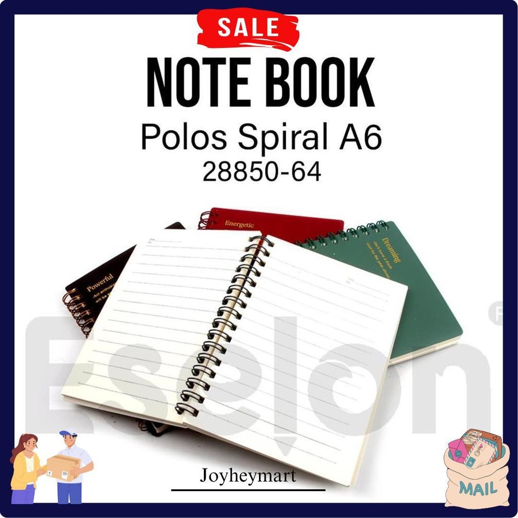 

New! Diary Spiral A6 Polos Office 28850-64 / Notebook A6 80Lbr Cod