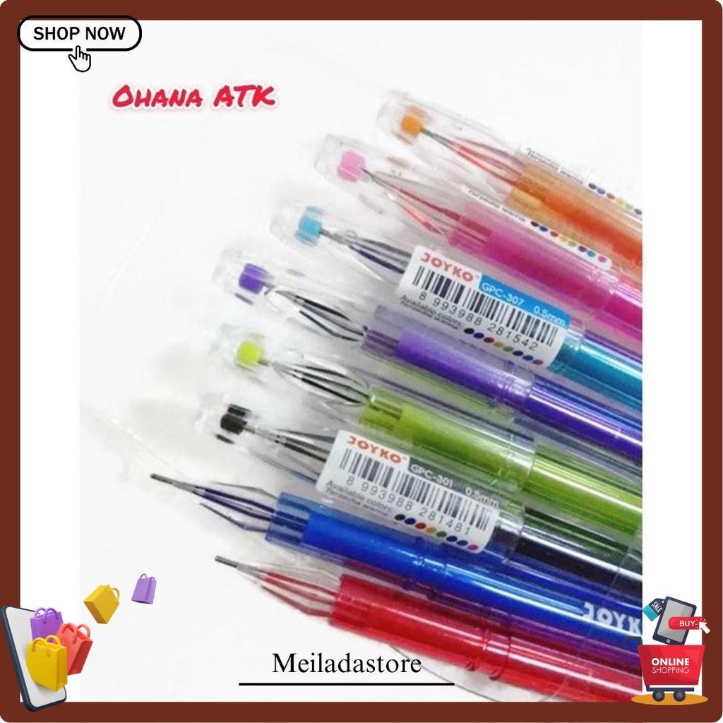 

Pulpen Gel Joyko Diamond Art 8 Warna / 1 Set Pulpen Warna Joyko Termurah Banget