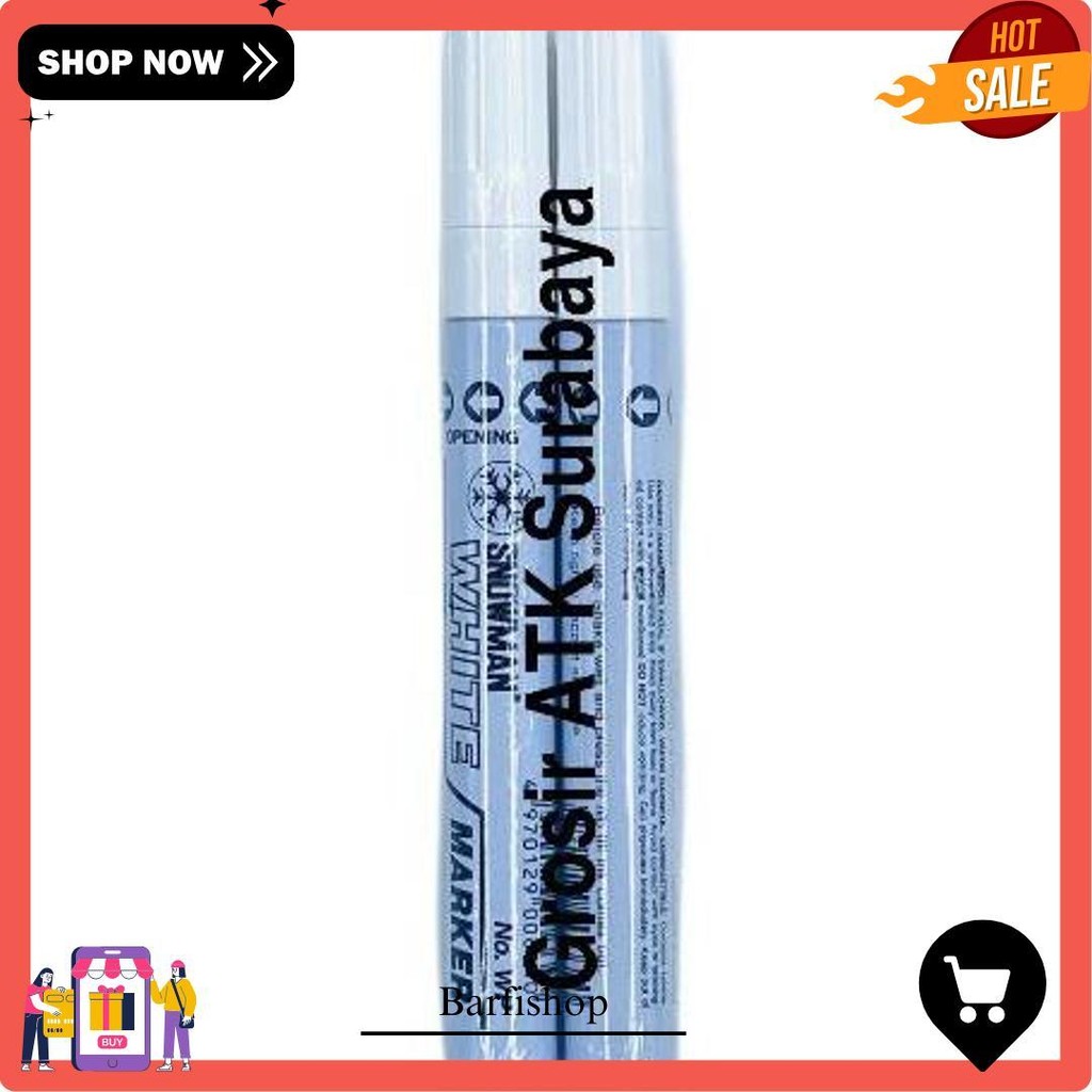 Spidol Snowman Paint Marker Permanen Besar Sedang Putih Wp-12 / Wp 12 Siap Kirim