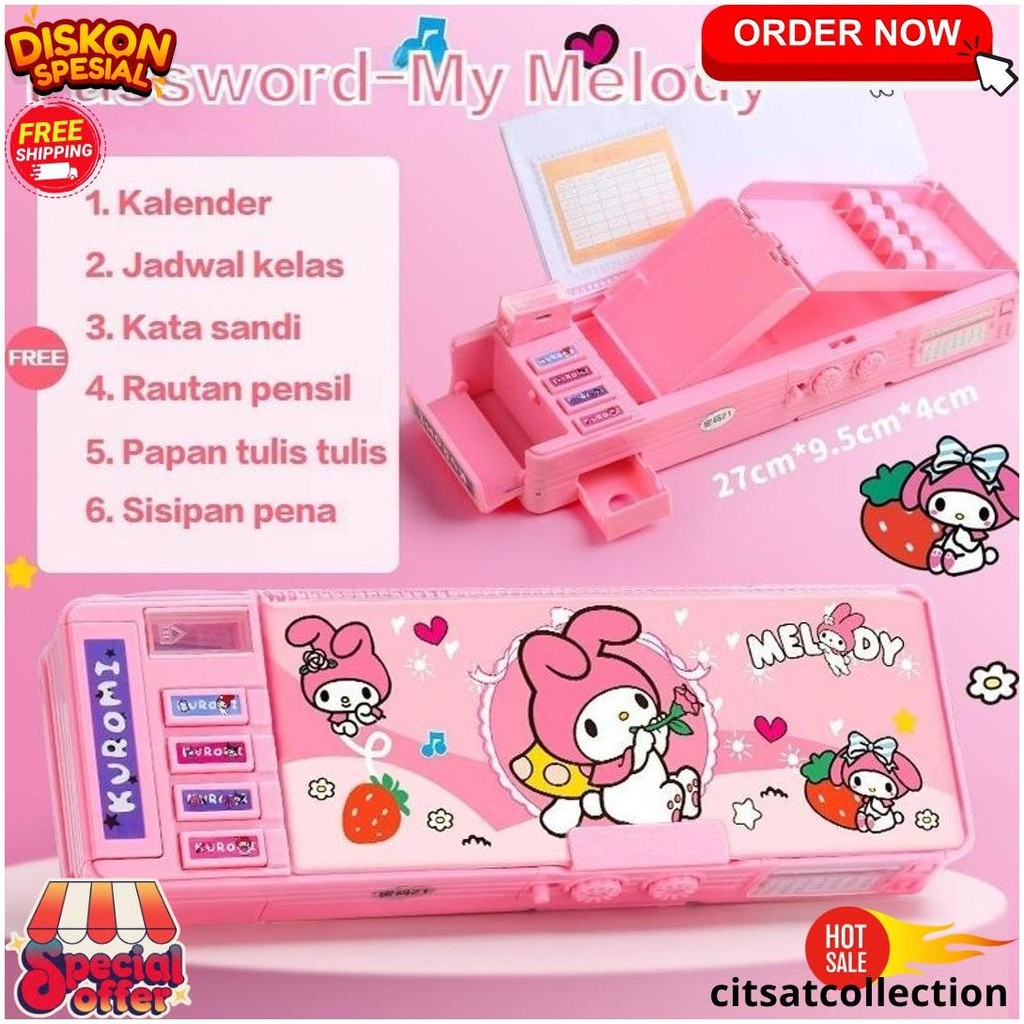 

-Tempat Pensil Multifungsi Kuromi, Tempat Pensil Kunci Kata Sandi Anak Perempuan, Tempat Pensil Sanrio Anak Perempuan, Tempat Pensil Anak Perempuan Baru 2024 Kapasitas Besar, Tas Alat Tulis Siswa Sekolah Dasar Bisa Cod