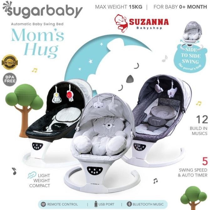 Sugar Baby Moms Hug Automatic Baby Swing Bed - Ayunan / Bouncer Bayi