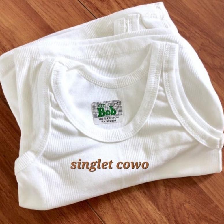 Fit Bob Singlet Baby / Kaos Dalam Bayi Isi 1Pcs Usia 0 Bulan-8 Tahun Kaos Daleman Anak Cowok / Fitbo
