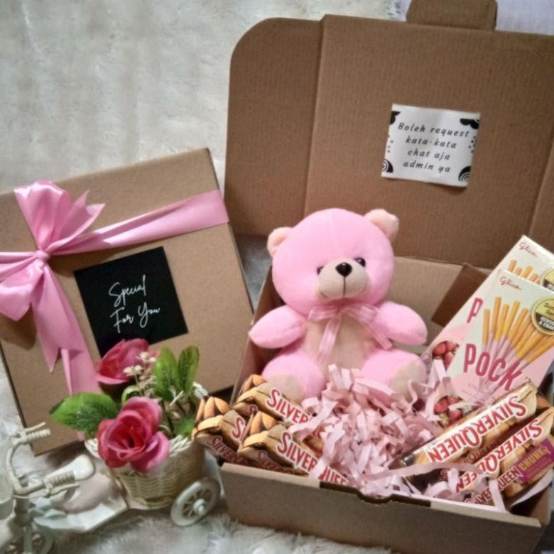 

ew-45 Hampers coklat boneka kado ulang tahun wisuda aniversary valentine gift box Viral